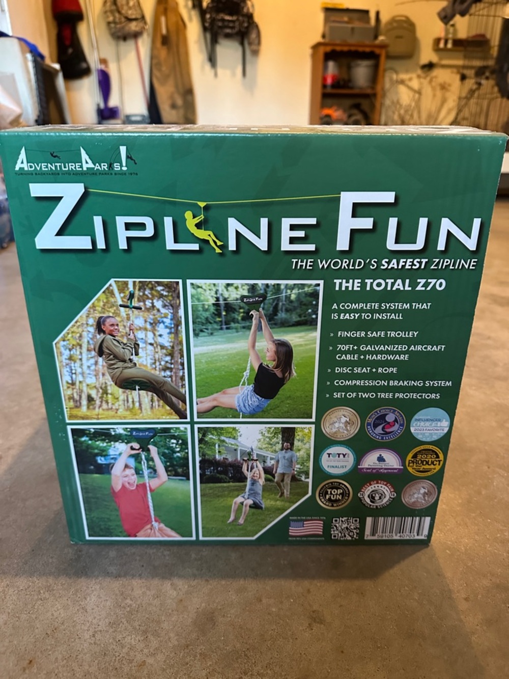 Adventure Park ZiplineFun The Total Z70 - Green Box